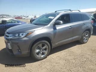 ✅ 2018 Toyota Highlander Hybrid Limited • VIN: 5TDDGRFH8JS042008 • Lot: 63444795. Listed on Copart with 90,735 mi. Free auction sales archive from the USA and detailed vehicle history report at DreamBid. Image 1.