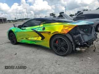 2024 Chevrolet Corvette 1LT z VIN 1G1YA2D49R5122714, wystawiony jako Copart lot #73402464 z przebiegiem 8 352 mil mil oraz Szkoda całkowita • Salvage title. Historia ofert i sprzedaży dostępna na DreamBid. Obrazek 2.