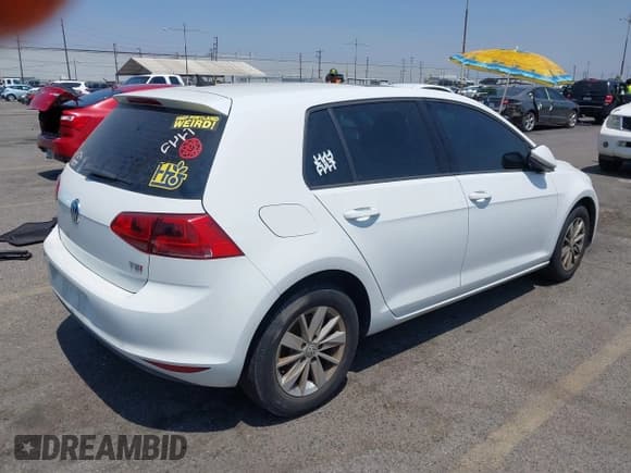 ✅ 2016 Volkswagen Golf TSI S • VIN: 3VW217AU9GM042915 • Lot: 42991457. Listed on IAAI with 109,938 mi. Free auction sales archive from the USA and detailed vehicle history report at DreamBid. Image 4.