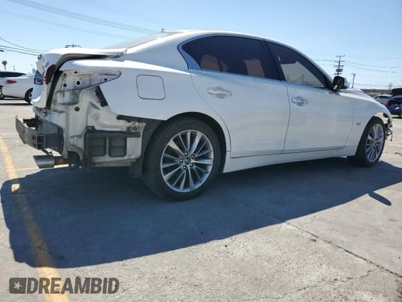 ✅ 2018 Infiniti Q50 Luxe • VIN: JN1EV7APXJM353936 • Lot: 56296925. Listed on Copart with 57,544 mi. Free auction sales archive from the USA and detailed vehicle history report at DreamBid. Image 3.
