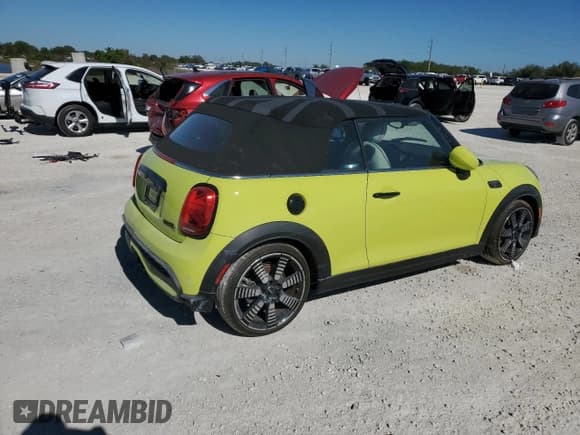 ✅ 2023 MINI Convertible Cooper S • VIN: WMW43DL08P3P98331 • Lot: 83066204. Listed on Copart with Not provided. Free auction sales archive from the USA and detailed vehicle history report at DreamBid. Image 3.