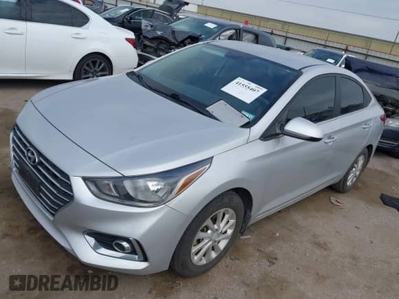 2020 Hyundai Accent SE with VIN 3KPC24A63LE126821, listed as a IAAI auction lot 41555407 with 33,639 mi miles and . Bid and sale history available at DreamBid. Image 2.