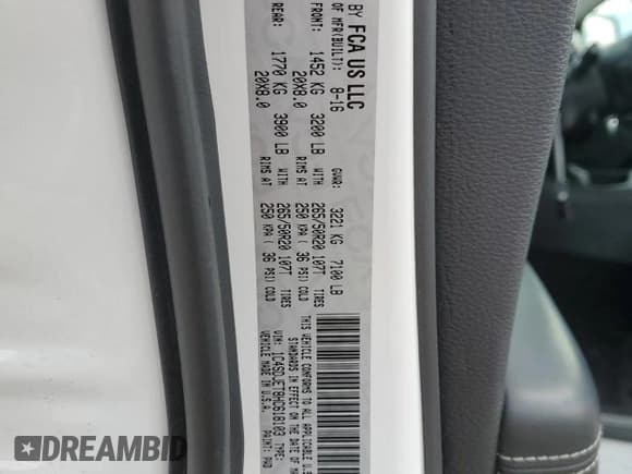 ✅ 2017 Dodge Durango Citadel • VIN: 1C4SDJET8HC618103 • Lot: 81786224. Listed on Copart with 223,908 mi. Free auction sales archive from the USA and detailed vehicle history report at DreamBid. Image 13.