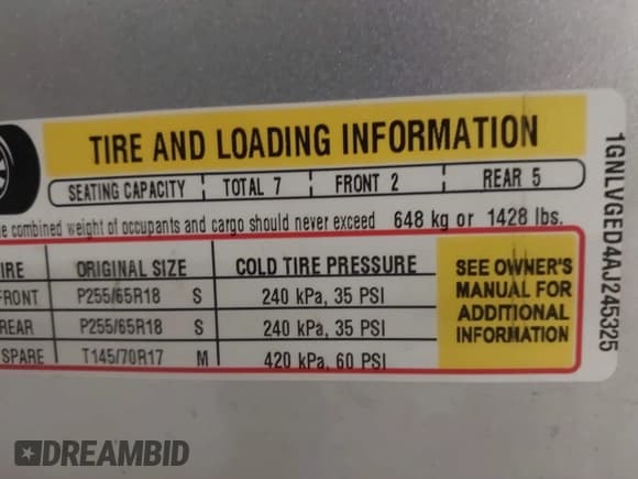 ✅ 2010 Chevrolet Traverse 2LT • VIN: 1GNLVGED4AJ245325 • Lot: 43446515. Wystawiony na IAAI z przebiegiem 208 845 mil. Bezpłatny archiwum sprzedaży aukcyjnych z USA i szczegółowy raport historii pojazdu na DreamBid. Zdjęcie 9.