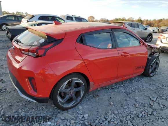 2019 Hyundai Veloster Turbo z VIN KMHTH6AB6KU013559, wystawiony jako Copart lot #85124164 z przebiegiem 62 323 mil mil oraz Szkoda całkowita • Salvage title. Historia ofert i sprzedaży dostępna na DreamBid. Obrazek 3.