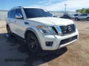 ✅ 2017 Nissan Armada Platinum • VIN: JN8AY2NE7H9704107 • Lot: 43498173. Listed on IAAI with 109,700 mi. Free auction sales archive from the USA and detailed vehicle history report at DreamBid. Image 1.