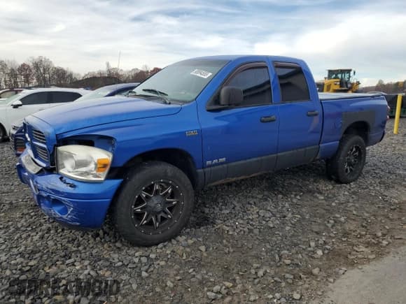 ✅ 2008 Dodge 1500 SLT • VIN: 1D7HU18268S575194 • Лот: 90894555. Опубликован ранее на Copart с пробегом Не указан. Бесплатный доступ к архиву аукционных продаж из США и подробный отчёт об истории автомобиля на DreamBid. Изображение 1.