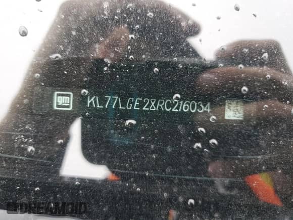 2024 Chevrolet Trax 1RS z VIN KL77LGE28RC216034, wystawiony jako Copart lot #80011255 z przebiegiem 19 330 mil mil oraz Szkoda całkowita • Salvage title. Historia ofert i sprzedaży dostępna na DreamBid. Obrazek 13.