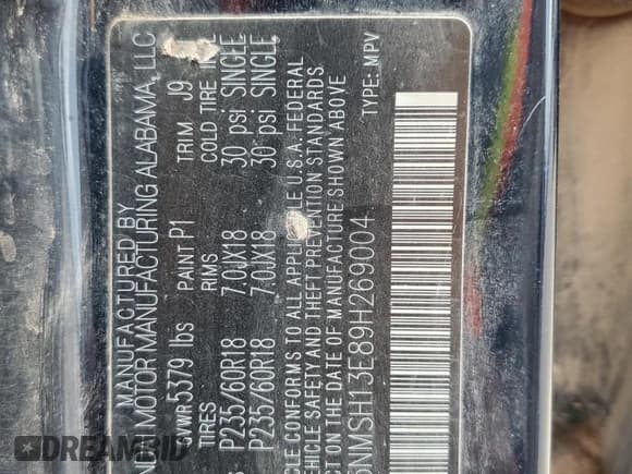 ✅ 2009 Hyundai Santa Fe Limited • VIN: 5NMSH13E89H269004 • Lot: 79062714. Listed on Copart with 230,410 mi. Free auction sales archive from the USA and detailed vehicle history report at DreamBid. Image 15.