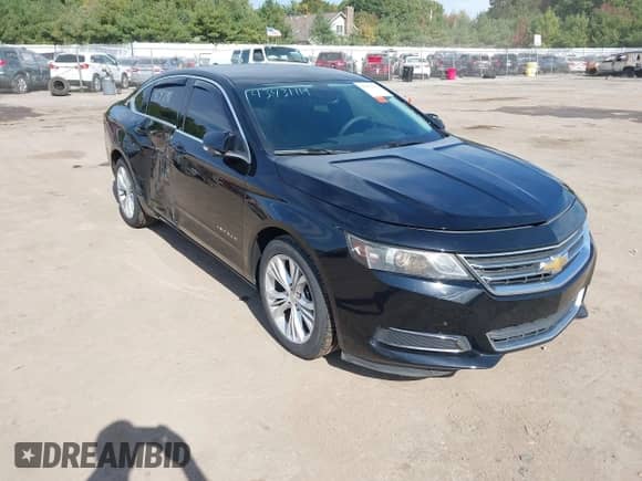 2014 Chevrolet Impala LT z VIN 1G1125S32EU152096, wystawiony jako IAAI lot #43431111 z przebiegiem 122 494 mil mil oraz . Historia ofert i sprzedaży dostępna na DreamBid. Obrazek 1.