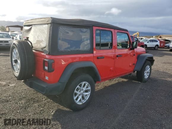 ✅ 2023 Jeep Wrangler Willys • VIN: 1C4HJXDN6PW633706 • Lot: 78279894. Listed on Copart with 25,102 mi. Free auction sales archive from the USA and detailed vehicle history report at DreamBid. Image 3.