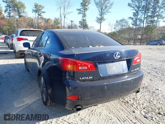 ✅ 2006 Lexus IS 250 • VIN: JTHCK262165002216 • Lot: 43670867. Listed on IAAI with 237,376 mi. Free auction sales archive from the USA and detailed vehicle history report at DreamBid. Image 3.