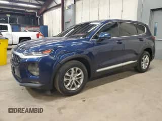 2019 Hyundai Santa Fe SEL z VIN 5NMS3CAD5KH009735, wystawiony jako Copart lot #90856315 z przebiegiem 108 618 mil mil oraz Czysty tytuł • Clean title. Historia ofert i sprzedaży dostępna na DreamBid. Obrazek 1.