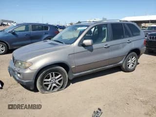 ✅ 2004 BMW X5 3.0i • VIN: 5UXFA13504LU40839 • Lot: 69428765. Listed on Copart with 151,666 mi. Free auction sales archive from the USA and detailed vehicle history report at DreamBid. Image 1.