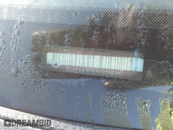 ✅ 2007 Nissan Maxima SL • VIN: 1N4BA41E37C839680 • Лот: 43125120. Опубликован ранее на IAAI с пробегом Не указан. Бесплатный доступ к архиву аукционных продаж из США и подробный отчёт об истории автомобиля на DreamBid. Изображение 11.