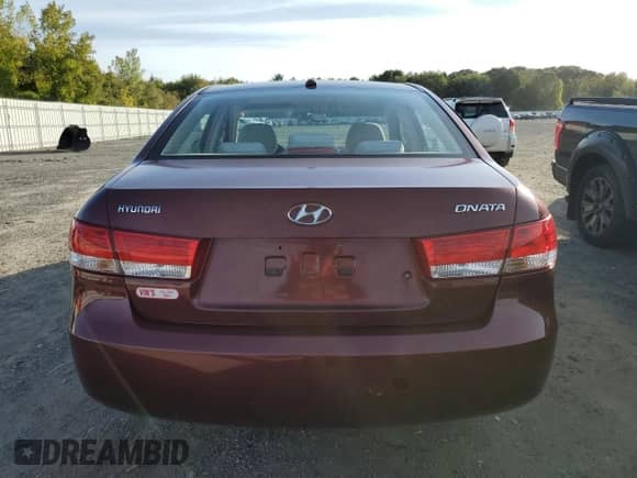 2008 Hyundai Sonata GLS with VIN 5NPET46C88H298799, listed as a Copart auction lot 84792995 with 187,564 mi miles and Clean title. Bid and sale history available at DreamBid. Image 6.