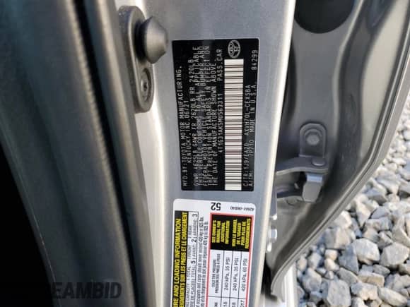 2021 Toyota Camry Hybrid SE с VIN 4T1G31AK5MU563311, выставлен на аукционе Copart как лот 84598085 с пробегом 85 740 миль миль и Списание • Salvage title. История ставок и продаж доступна на DreamBid. Изображение 12.