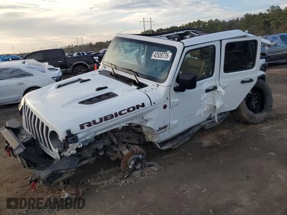 ✅ 2021 Jeep Wrangler Unlimited Rubicon • VIN: 1C4HJXFG1MW759580 • Lot: 42526775. Listed on Copart with Not provided. Free auction sales archive from the USA and detailed vehicle history report at DreamBid. Image 1.