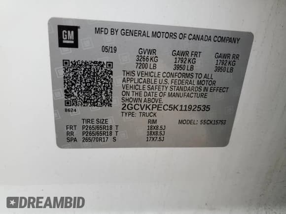 ✅ 2019 Chevrolet Silverado 1500 LT • VIN: 2GCVKPEC5K1192535 • Lot: 81028204. Wystawiony na Copart z przebiegiem 72 732 mil. Bezpłatny archiwum sprzedaży aukcyjnych z USA i szczegółowy raport historii pojazdu na DreamBid. Zdjęcie 12.