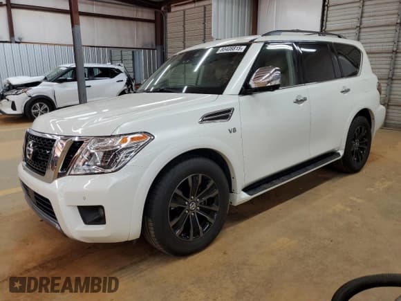 ✅ 2019 Nissan Armada Platinum • VIN: JN8AY2NE2K9756493 • Lot: 80408815. Wystawiony na Copart z przebiegiem 116 528 mil. Bezpłatny archiwum sprzedaży aukcyjnych z USA i szczegółowy raport historii pojazdu na DreamBid. Zdjęcie 1.