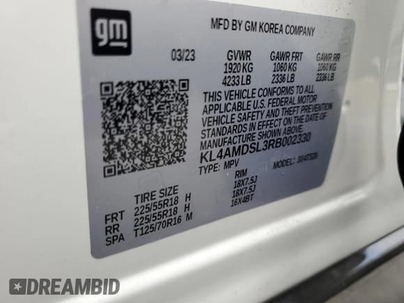 ✅ 2024 Buick Encore GX Sport Touring • VIN: KL4AMDSL3RB002330 • Лот: 84748385. Опубликован ранее на Copart с пробегом 12 928 миль. Бесплатный доступ к архиву аукционных продаж из США и подробный отчёт об истории автомобиля на DreamBid. Изображение 14.