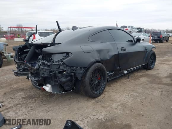 ✅ 2023 BMW M4 Competition xDrive • VIN: WBS43AZ04PCL58351 • Lot: 41307049. Listed on IAAI with 33,207 mi. Free auction sales archive from the USA and detailed vehicle history report at DreamBid. Image 4.