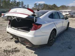 2021 Hyundai Sonata N Line с VIN 5NPEK4JCXMH106173, выставлен на аукционе Copart как лот 63964922 с пробегом 33 565 миль миль и . История ставок и продаж доступна на DreamBid. Изображение 4.