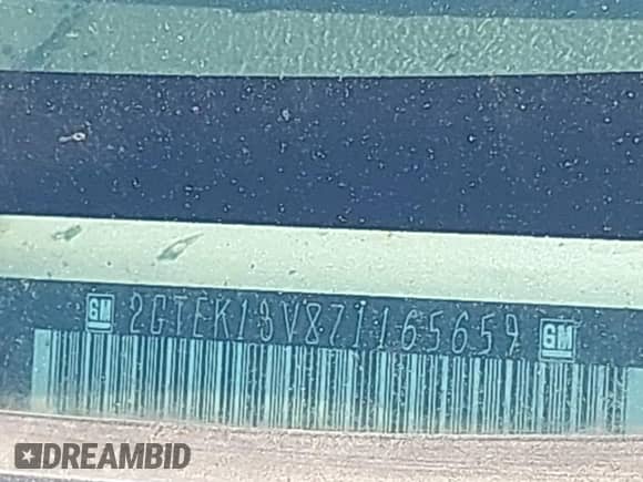 2007 GMC Sierra 1500 SL with VIN 2GTEK13V871165659, listed as a IAAI auction lot 42917749 with 250,257 mi miles and . Bid and sale history available at DreamBid. Image 18.