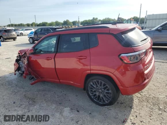 ✅ 2023 Jeep Compass (RED) Edition • VIN: 3C4NJDCN1PT543923 • Lot: 50697685. Listed on Copart with 30,746 mi. Free auction sales archive from the USA and detailed vehicle history report at DreamBid. Image 2.