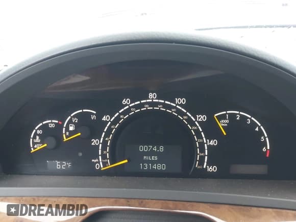 ✅ 2003 Mercedes-Benz S 500 • VIN: WDBNG75J93A352020 • Lot: 43629317. Listed on IAAI with 131,480 mi. Free auction sales archive from the USA and detailed vehicle history report at DreamBid. Image 7.