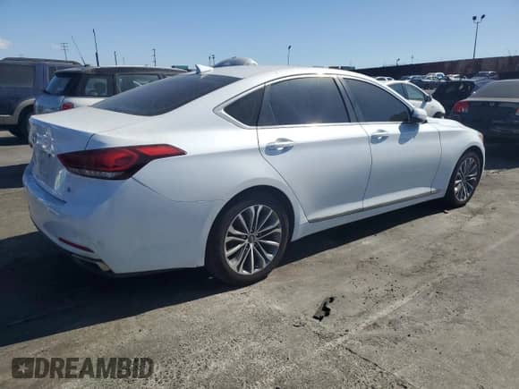 2015 Hyundai Genesis 3.8L with VIN KMHGN4JE2FU095515, listed as a Copart auction lot 78081044 with 110,296 mi miles and Salvage title. Bid and sale history available at DreamBid. Image 3.
