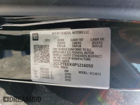 ✅ 2023 Chevrolet Colorado 4WD Trail Boss • VIN: 1GCPTEEK6P1216050 • Лот: 65768384. Опубликован ранее на Copart с пробегом 11 070 миль. Бесплатный доступ к архиву аукционных продаж из США и подробный отчёт об истории автомобиля на DreamBid. Изображение 14.