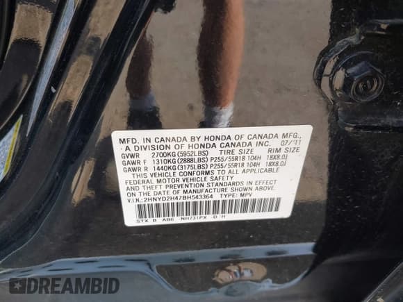 ✅ 2011 Acura MDX Technology • VIN: 2HNYD2H47BH543364 • Lot: 43186091. Wystawiony na IAAI z przebiegiem 161 253 mil. Bezpłatny archiwum sprzedaży aukcyjnych z USA i szczegółowy raport historii pojazdu na DreamBid. Zdjęcie 9.