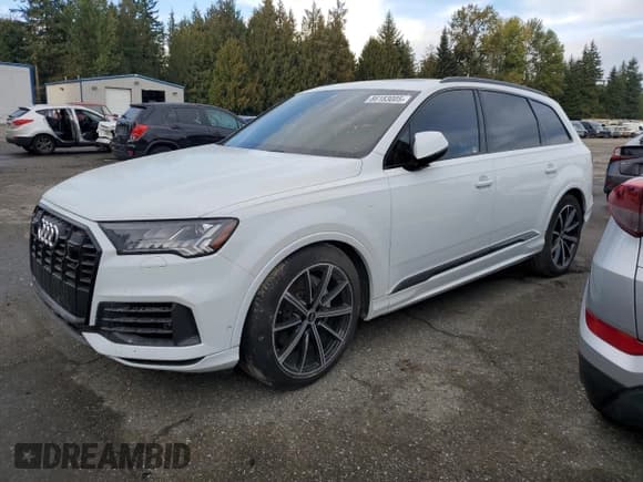 ✅ 2021 Audi Q7 Prestige • VIN: WA1VXAF7XMD020616 • Lot: 86183005. Listed on Copart with Not provided. Free auction sales archive from the USA and detailed vehicle history report at DreamBid. Image 1.