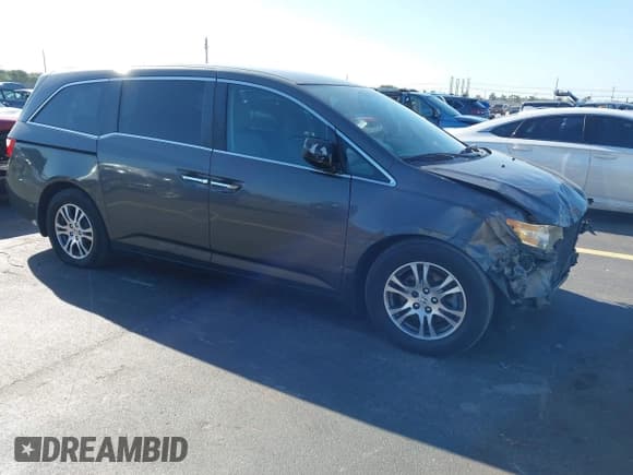 ✅ 2013 Honda Odyssey EX • VIN: 5FNRL5H46DB019386 • Lot: 43351857. Listed on IAAI with 147,538 mi. Free auction sales archive from the USA and detailed vehicle history report at DreamBid. Image 1.