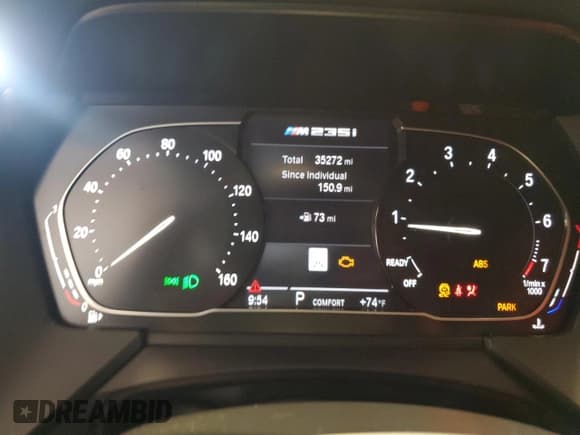 ✅ 2021 BMW 2 Series M235i xDrive • VIN: WBA13AL01M7G56055 • Lot: 61749965. Listed on Copart with 35,272 mi. Free auction sales archive from the USA and detailed vehicle history report at DreamBid. Image 9.