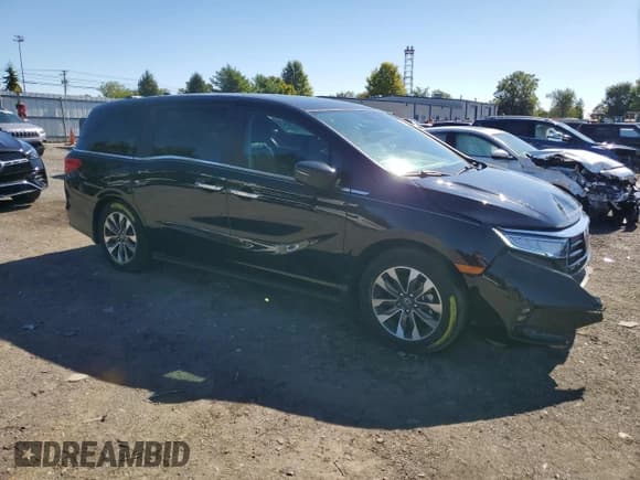 ✅ 2024 Honda Odyssey EX-L • VIN: 5FNRL6H61RB033033 • Lot: 71725345. Listed on Copart with 18,625 mi. Free auction sales archive from the USA and detailed vehicle history report at DreamBid. Image 4.