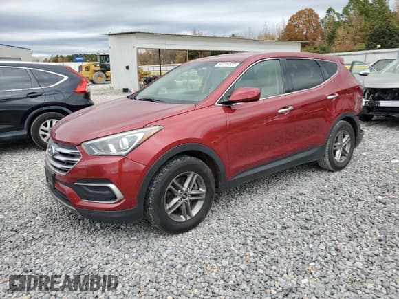 ✅ 2018 Hyundai Santa Fe 2.4L • VIN: 5XYZT3LB1JG539963 • Lot: 92216535. Listed on Copart with 119,123 mi. Free auction sales archive from the USA and detailed vehicle history report at DreamBid. Image 1.