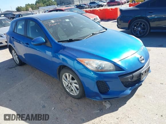 ✅ 2012 Mazda 3 i Touring • VIN: JM1BL1L75C1556768 • Lot: 43680160. Listed on IAAI with 224,827 mi. Free auction sales archive from the USA and detailed vehicle history report at DreamBid. Image 1.