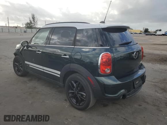 ✅ 2013 MINI Countryman S ALL4 • VIN: WMWZC5C58DWP31357 • Lot: 51438035. Listed on Copart with 98,138 mi. Free auction sales archive from the USA and detailed vehicle history report at DreamBid. Image 2.