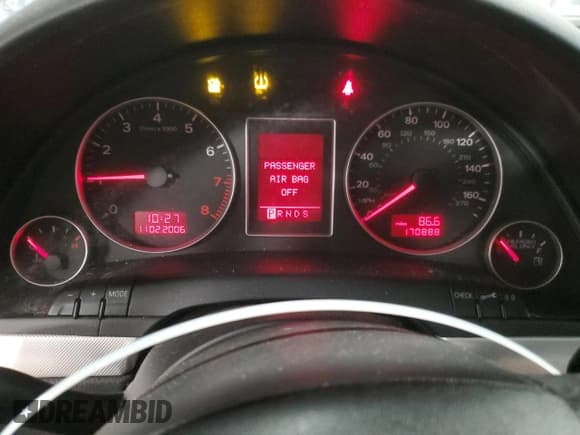 ✅ 2008 Audi A4 2.0T • VIN: WAUDF78E38A167464 • Lot: 73531914. Listed on Copart with 170,888 mi. Free auction sales archive from the USA and detailed vehicle history report at DreamBid. Image 9.