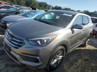 2018 Hyundai Santa Fe 2.4L z VIN 5XYZT3LB7JG559148, wystawiony jako Copart lot #84760925 z przebiegiem 147 179 mil mil oraz Czysty tytuł • Clean title. Historia ofert i sprzedaży dostępna na DreamBid. Obrazek 1.