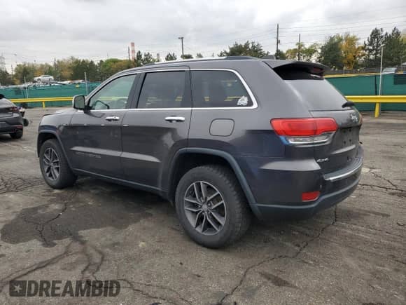 2017 Jeep Grand Cherokee Limited with VIN 1C4RJFBG7HC749101, listed as a Copart auction lot 85588465 with 128,807 mi miles and Salvage title. Bid and sale history available at DreamBid. Image 2.