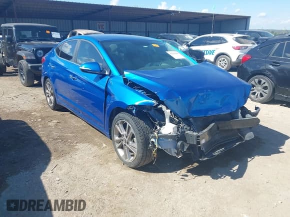 ✅ 2017 Hyundai Elantra SE • VIN: 5NPD84LF8HH032890 • Lot: 43373219. Listed on IAAI with 160,561 mi. Free auction sales archive from the USA and detailed vehicle history report at DreamBid. Image 1.