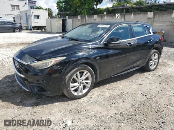 ✅ 2018 Infiniti QX30 Premium • VIN: SJKCH5CP3JA048841 • Lot: 80857375. Listed on Copart with 75,100 mi. Free auction sales archive from the USA and detailed vehicle history report at DreamBid. Image 1.