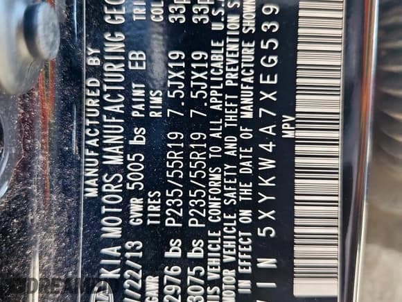 ✅ 2014 Kia Sorento SX • VIN: 5XYKW4A7XEG539592 • Lot: 70896415. Wystawiony na Copart z przebiegiem 114 095 mil. Bezpłatny archiwum sprzedaży aukcyjnych z USA i szczegółowy raport historii pojazdu na DreamBid. Zdjęcie 13.