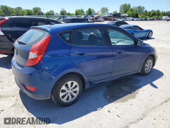 2017 Hyundai Accent SE with VIN KMHCT5AE7HU313283, listed as a Copart auction lot 58184555 with 130,763 mi miles and Salvage title. Bid and sale history available at DreamBid. Image 3.