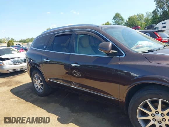 ✅ 2015 Buick Enclave Leather • VIN: 5GAKVBKD3FJ180181 • Lot: 43164125. Listed on IAAI with 165,521 mi. Free auction sales archive from the USA and detailed vehicle history report at DreamBid. Image 14.