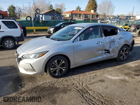 ✅ 2021 Nissan Sentra SV • VIN: 3N1AB8CV6MY252046 • Lot: 51051995. Listed on Copart with 92,261 mi. Free auction sales archive from the USA and detailed vehicle history report at DreamBid. Image 1.