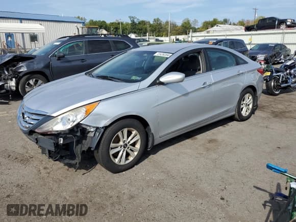 ✅ 2013 Hyundai Sonata GLS • VIN: 5NPEB4AC3DH697124 • Lot: 72439394. Listed on Copart with Not provided. Free auction sales archive from the USA and detailed vehicle history report at DreamBid. Image 1.